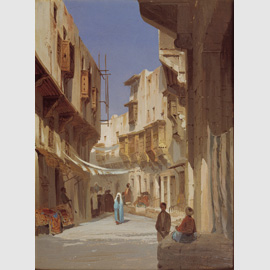 Il Cairo, olio su carta incollata su cartone. Trieste, Civico Museo Revoltella, Galleria d'Arte Moderna 