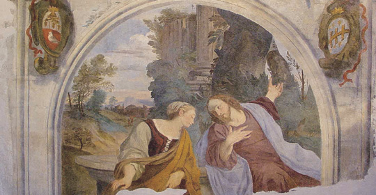 La Samaritana al Pozzo dopo l'intervento di restauro La Samaritana al Pozzo dopo l'intervento di restauro