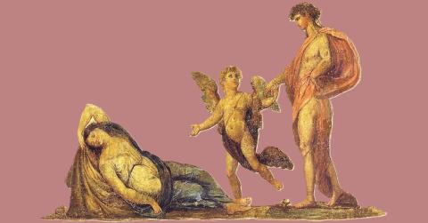 Museo di Roma_Dettaglio del dipinto Liborio Coccetti e aiuti con Bacco e Arianna_tempera su muro_inizi XIX sec.