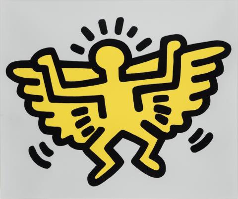 Keith Haring Icons / Icone 1990 Serigrafia su carta con goffratura 53,5 × 63,5 cm © Keith Haring Foundation Courtesy of Nakamura Keith Haring Collection