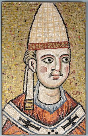 Ritratto di papa Innocenzo III 1205-1209/1212 Mosaico Roma, Museo di Roma