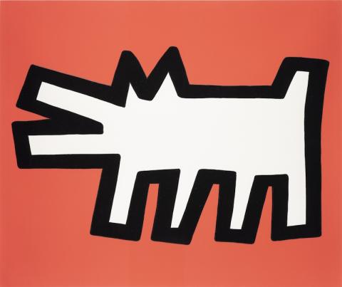 Keith Haring Icons / Icone 1990 Serigrafia su carta con goffratura 53,5 × 63,5 cm © Keith Haring Foundation Courtesy of Nakamura Keith Haring Collection