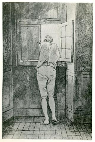 Goethe alla finestra nel celebre acquerello di Johann Heinrich Wilhelm Tischbein