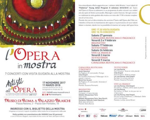 Opera in mostra locandina concerti