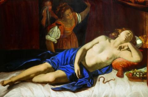 Artemisia Gentileschi, La morte di Cleopatra, 1630-35. Roma, Coll. Privata