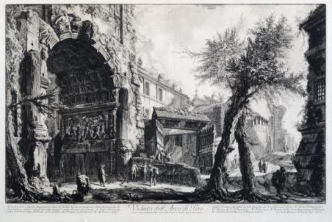 Giovanni Battista Piranesi. Arco di Tito 1756-1760 acquaforte Museo di Roma