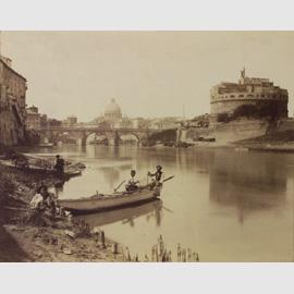 James Anderson, Pescatori sul Tevere a Castel Sant??Angelo, 1870 circa